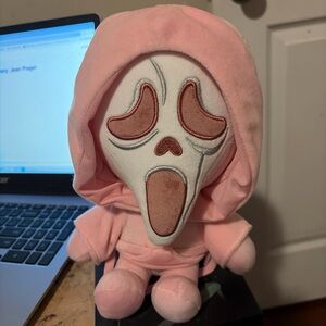 Pink Hooded Ghostface Plush Toy